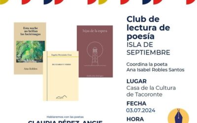 Club de Poesía isla de septiembre coordinada por Ana Robles