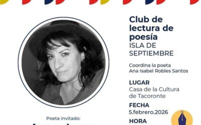 Club de Poesía Isla de Septiembre coordinador por Ana Robles