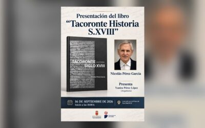 Presentación del libro «Tacoronte Historia Siglo XVIII» de Nicolás Pérez García